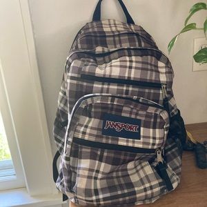 Large plaid jansport backpack